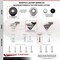 Service Caster 3 Inch Hooded Neoprene Rubber 3/8 Inch Grip Ring Stem Casters with Brakes, 4PK SCC-GR03S310-NPRB-BC-B-716138-4 - alternate 4
